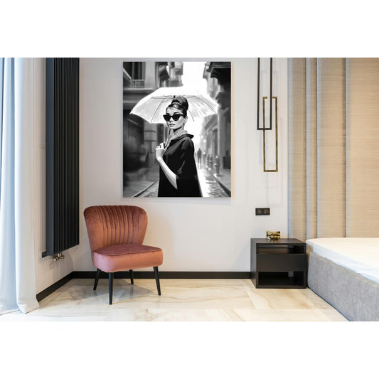 Cuadro Audrey B&N