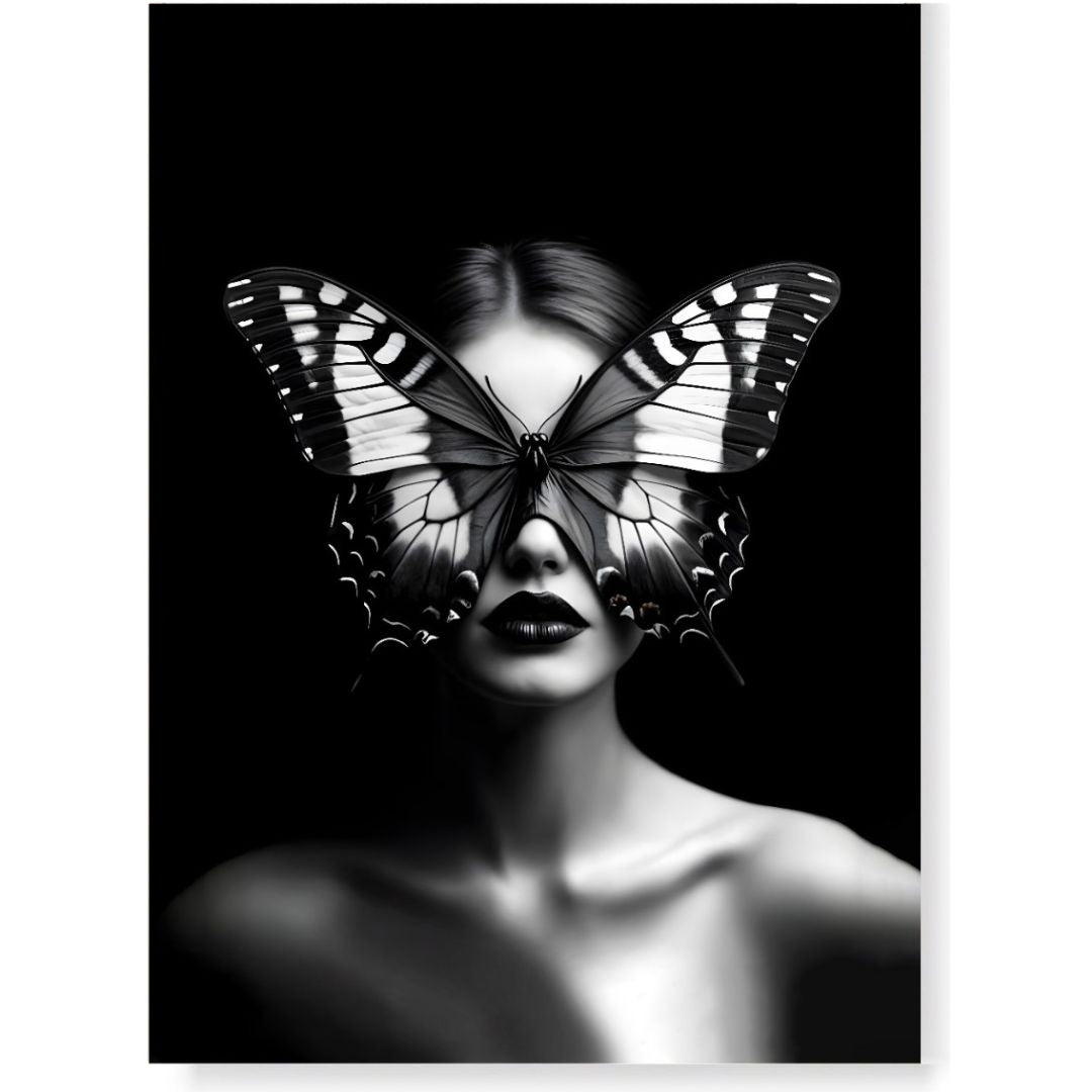 Cuadro Mujer Mariposa
