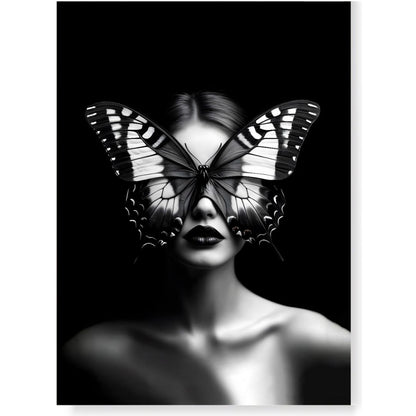 Cuadro Mujer Mariposa