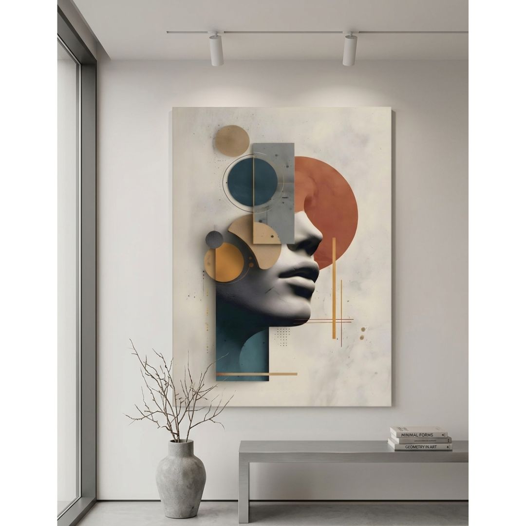 Cuadro Mujer Geométrica